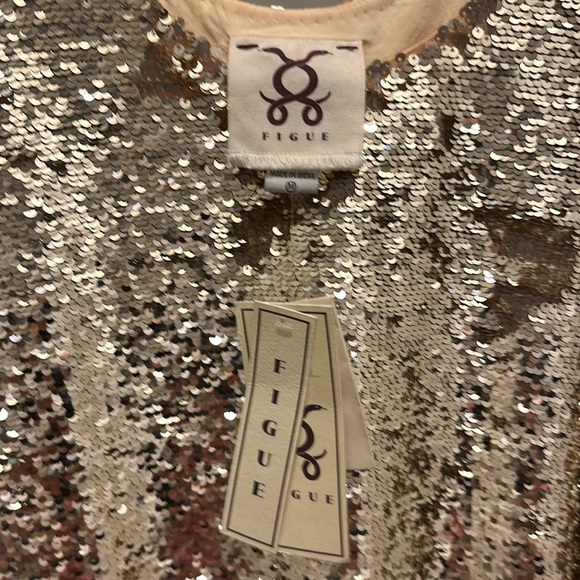 Figue gold sequin tank - Picture 4 of 5